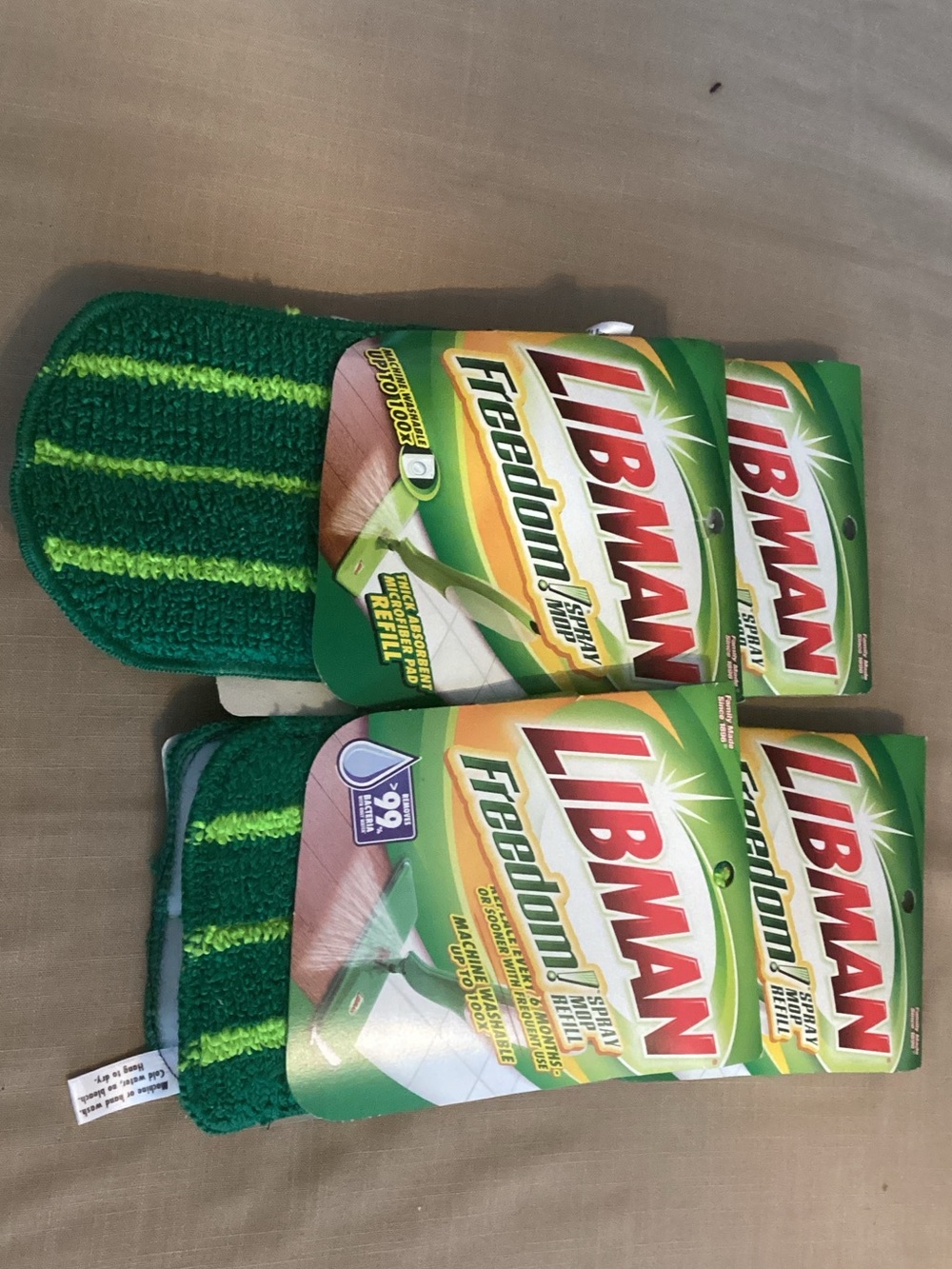 NWT Freedom Green Microfiber spray mop refill